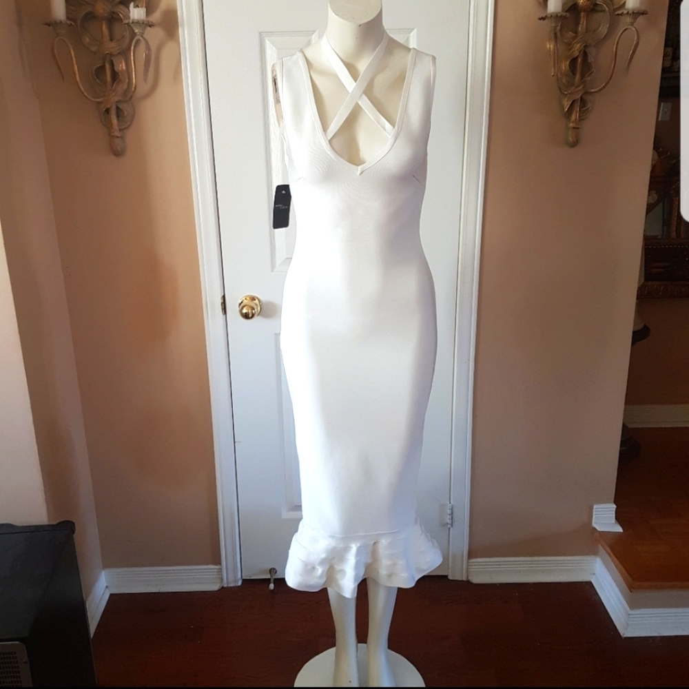❤Trezzi Collection❤ White Bodycon dress